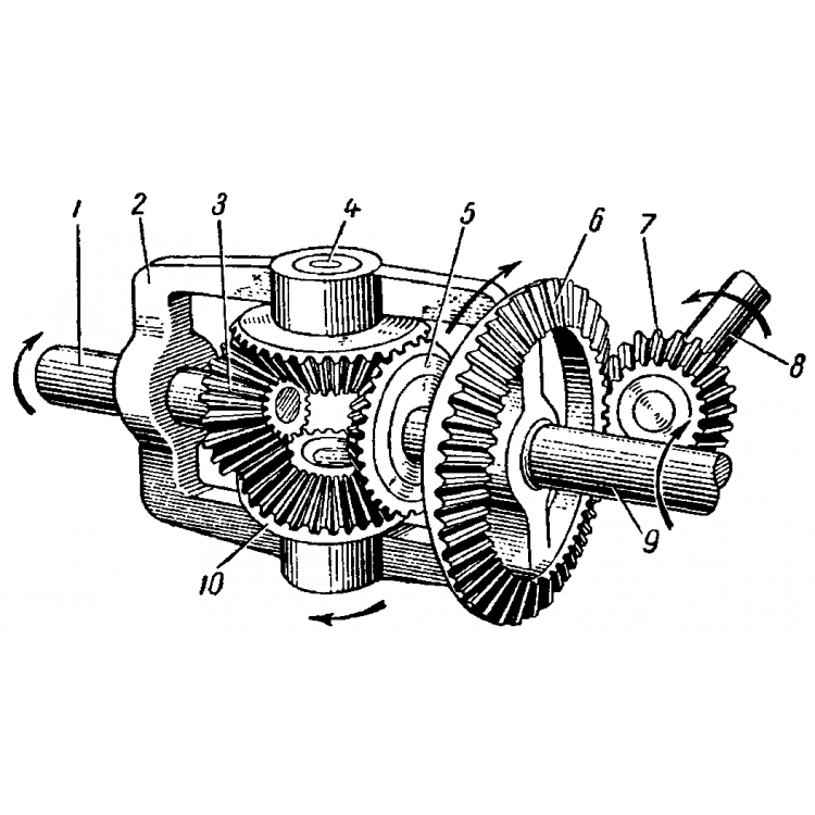 Изображение редуктора на схеме